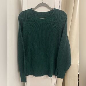 Green Ribbed Knit Sweater - Tagless, Size XL